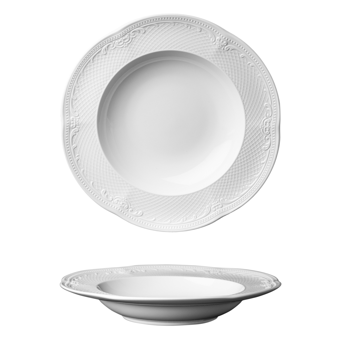 Тарелка глубокая 23 см, 300 мл,  фарфор, Aristocrat, Noble