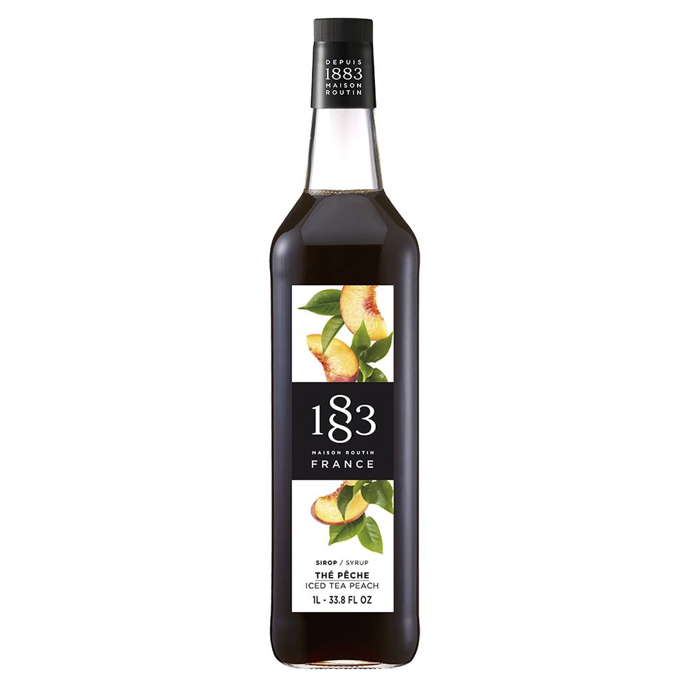 Сироп 1883 Maison Routin Холодный чай со вкусом персика (Iced Tea Peach), 1 л, стекло