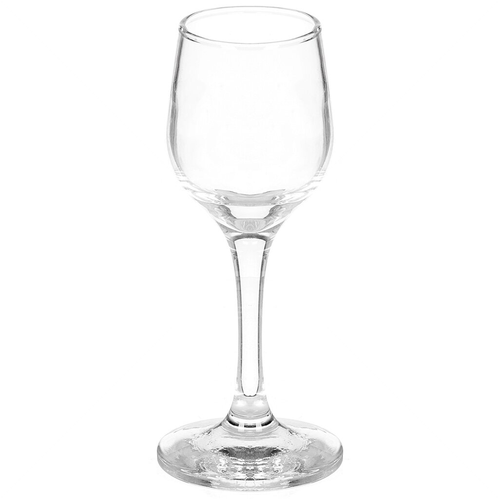 Рюмка  «Амбер»; стекло; 74мл; H=135, D=50 мм; БОР