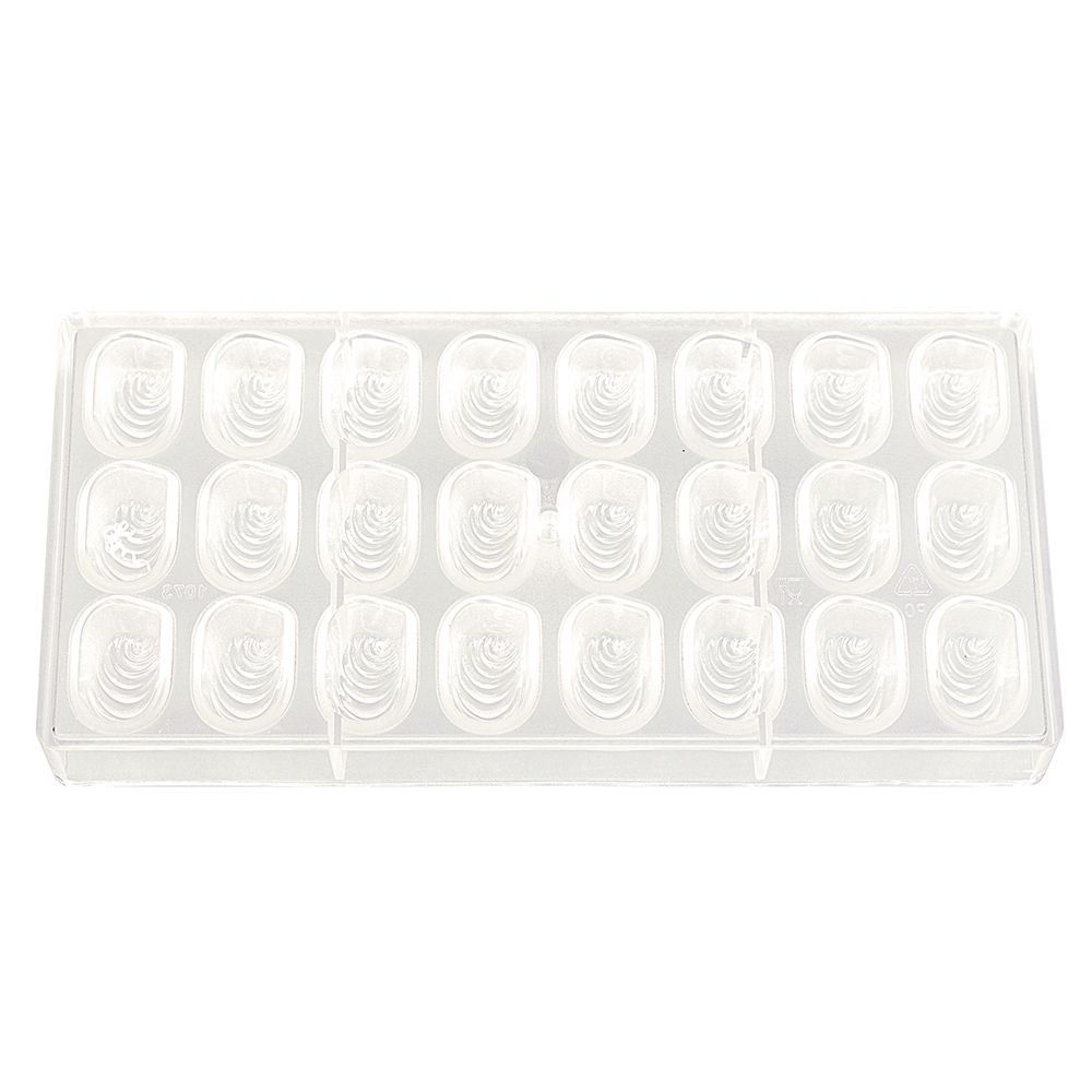 Пластиковая форма "Овал с узором" 24 ячейки 35*21*16 мм, P.L. Proff Cuisine