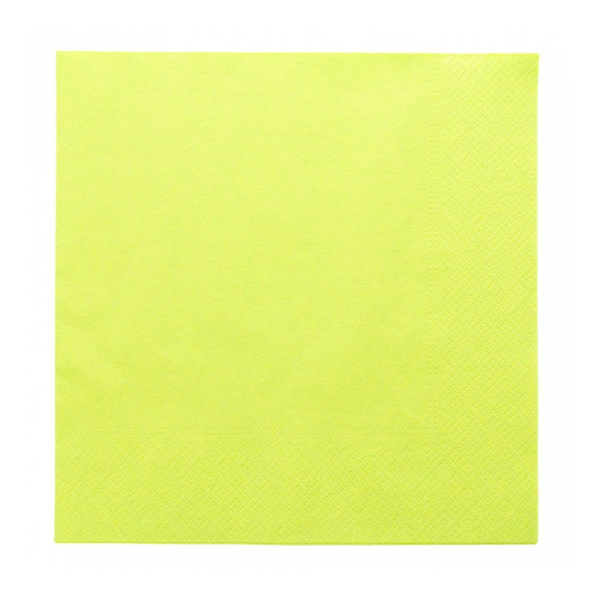 Салфетка двухслойная, салатовый, 39*39 см, 100 шт/уп, бумага, Garcia de PouИспания