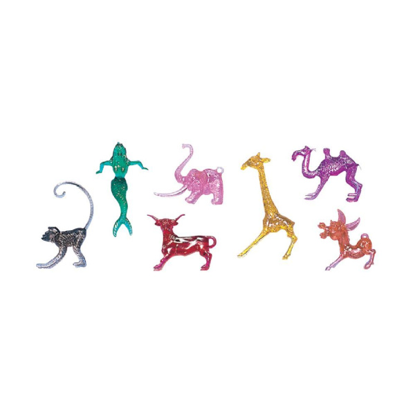 Декорация для стакана "Зоопарк", пластик, 250 шт