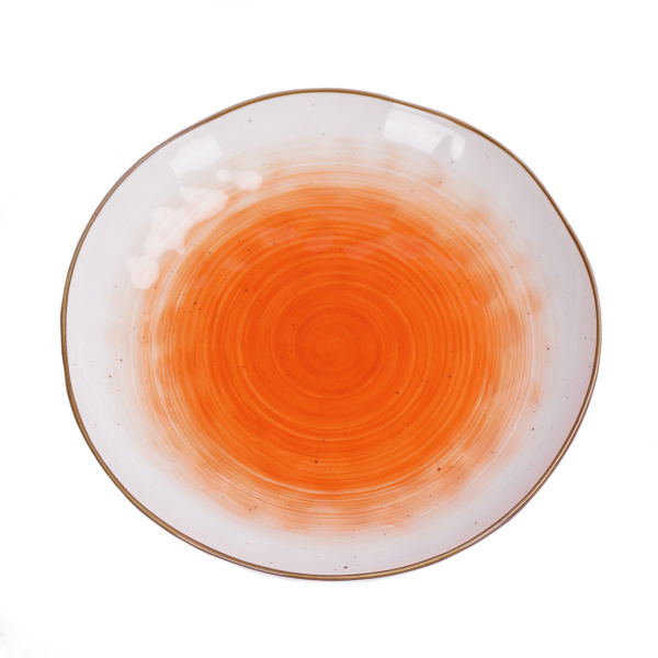 Салатник d=21,5*3,8 см,400 мл, фарфор,оранжевый цвет "The Sun" P.L.