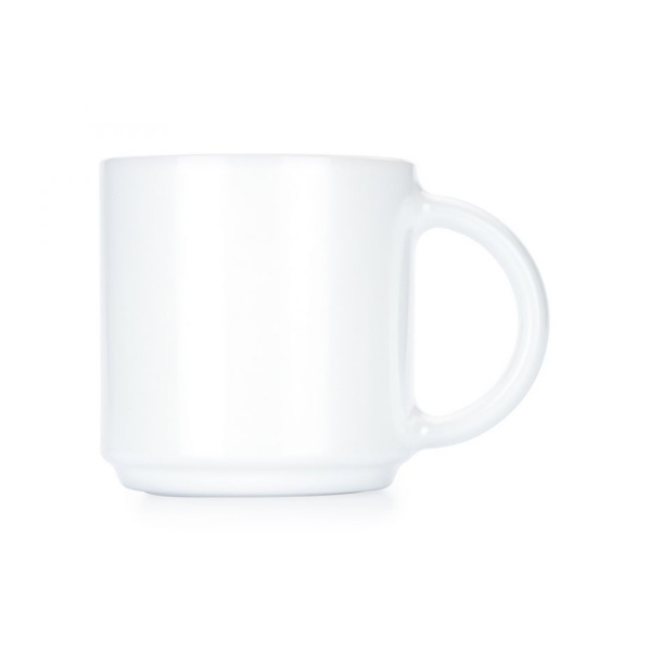 Кружка Luminarc "Эволюшнс" 340 мл, стеклокерамика, белый цвет, ARC