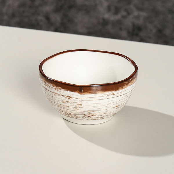 Соусник 80 мл, d=7.4 см, фарфор P.L. cерия  WOOD-FUSION