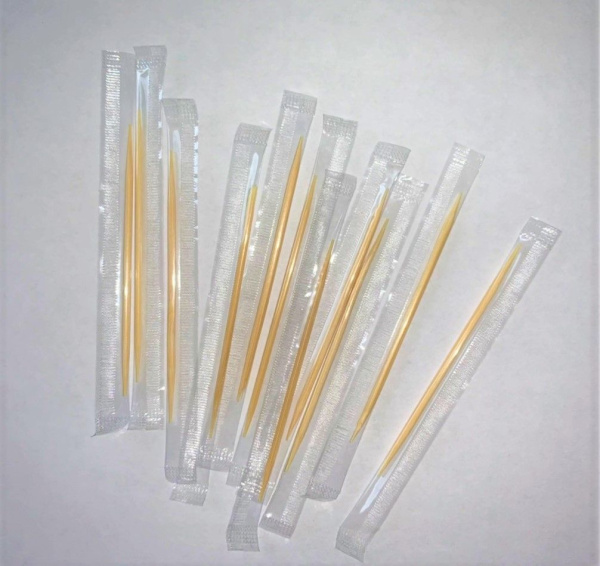 Зубочистки в инд.полипр. упаковке 1000 шт, бамбук