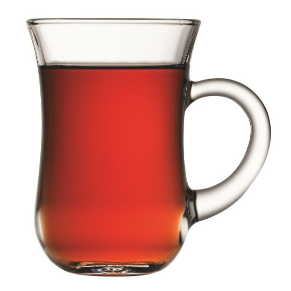 Стаканчик для чая Pasabahce с ручкой 140 мл, h 96 мм, стекло, Россия
