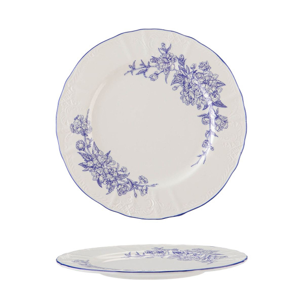 Тарелка десертная d=21.6 см, h=1.9 см, коллекция "Sea Flower"  P.L.
