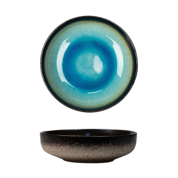 Салатник d=17,5*h 5,1 см,каменная керамика,,700 мл,серия "2022 Spider Silk-Blue"  P.L.