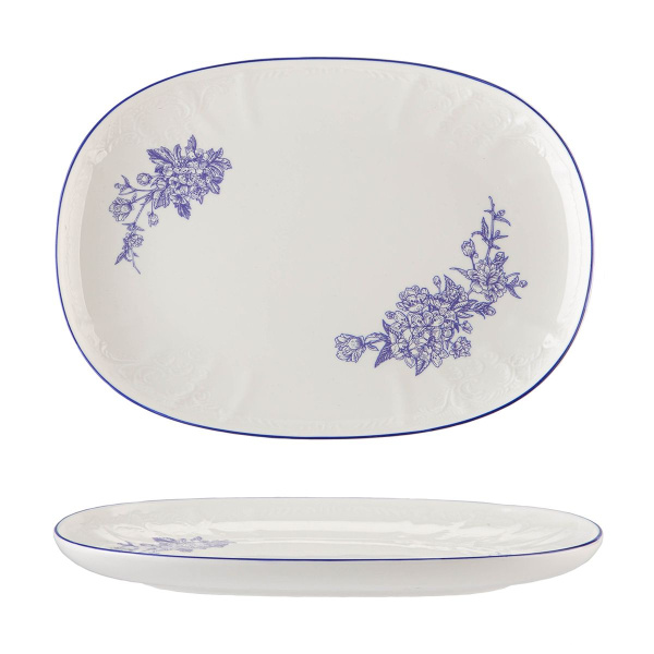 Блюдо овальное 31*21,7 см,коллекция "Sea Flower"  P.L.