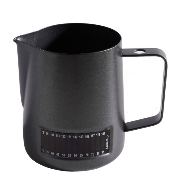 Питчер Latte Pro с температурным индикатором 600 мл,с тефлоновым покрытием, P.L. Proff Coffee